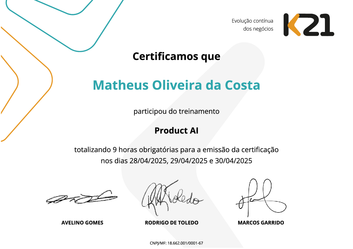 Certificado K21